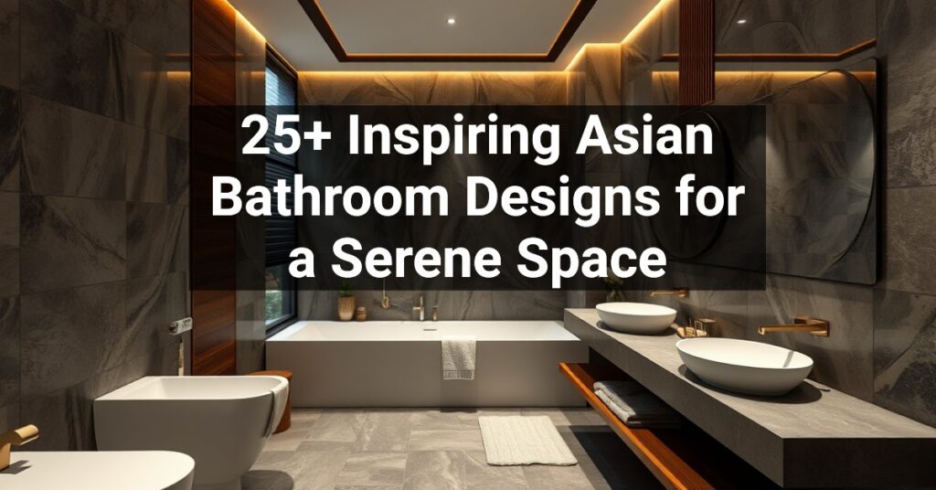 25+ Inspiring Asian Bathroom Designs for a Serene Space