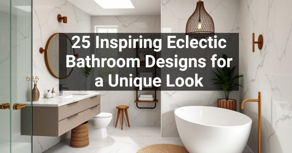 25 Inspiring Eclectic Bathroom Designs for a Unique Look