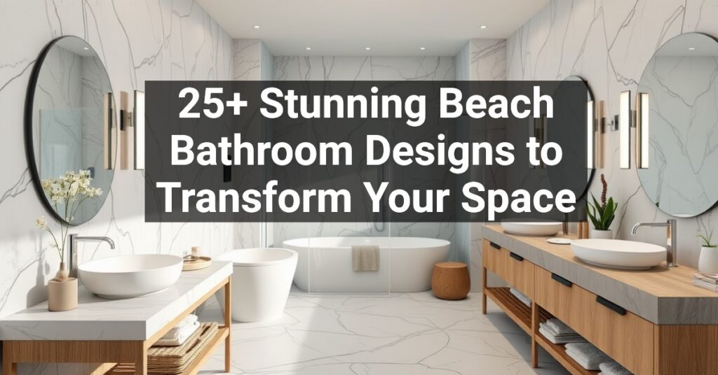 25+ Stunning Beach Bathroom Designs to Transform Your Space