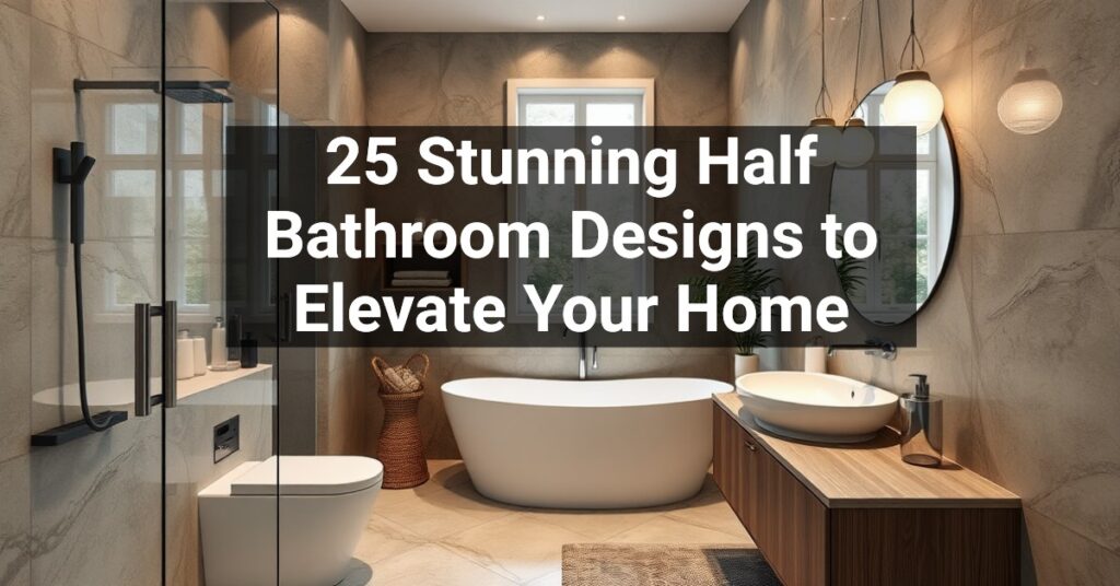 25 Stunning Half Bathroom Designs to Elevate Your Home