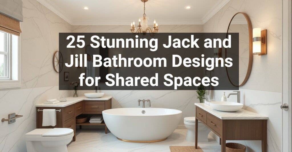 25 Stunning Jack and Jill Bathroom Designs for Shared Spaces