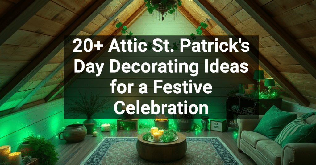 20+ Attic St. Patrick's Day Decorating Ideas for a Festive Celebration