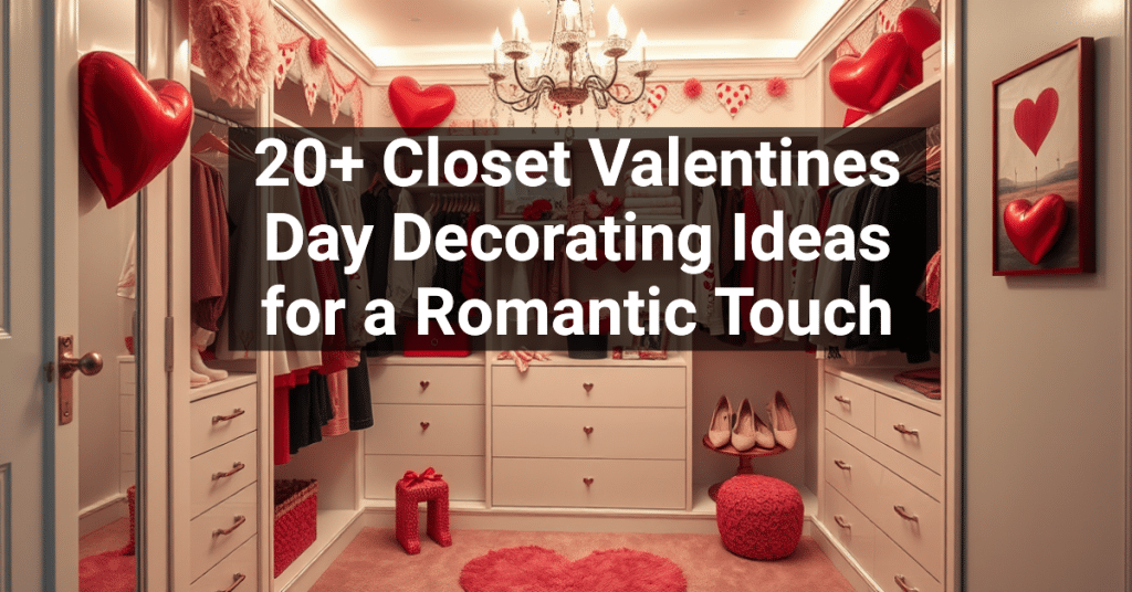 20+ Closet Valentines Day Decorating Ideas for a Romantic Touch