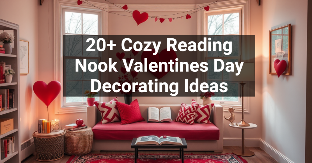 20+ Cozy Reading Nook Valentines Day Decorating Ideas