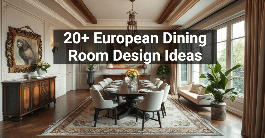 20+ European Dining Room Design Ideas