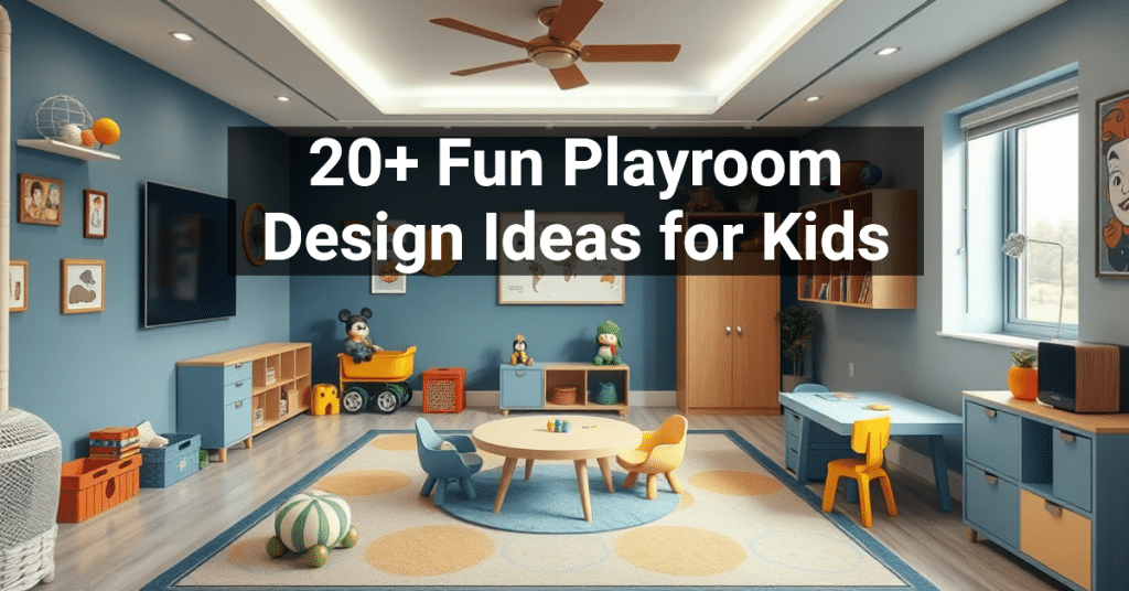 20+ Fun Playroom Design Ideas for Kids