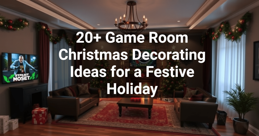 20+ Game Room Christmas Decorating Ideas for a Festive Holiday