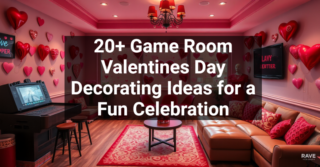 20+ Game Room Valentines Day Decorating Ideas for a Fun Celebration