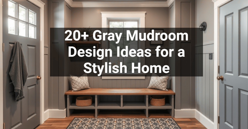 20+ Gray Mudroom Design Ideas for a Stylish Home