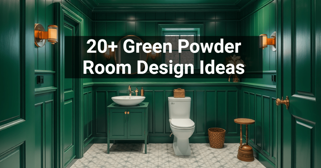 20+ Green Powder Room Design Ideas