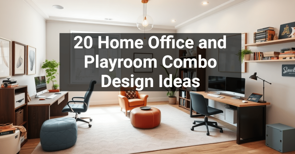 20 Home Office and Playroom Combo Design Ideas