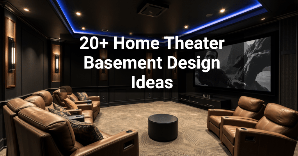 20+ Home Theater Basement Design Ideas