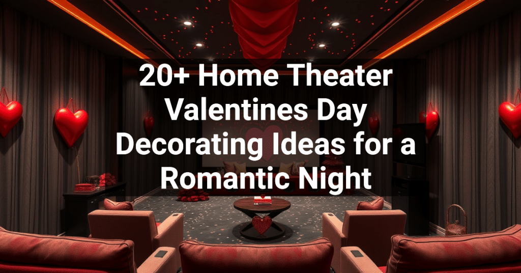 20+ Home Theater Valentines Day Decorating Ideas for a Romantic Night