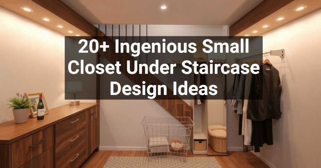 20+ Ingenious Small Closet Under Staircase Design Ideas