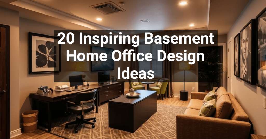 20 Inspiring Basement Home Office Design Ideas