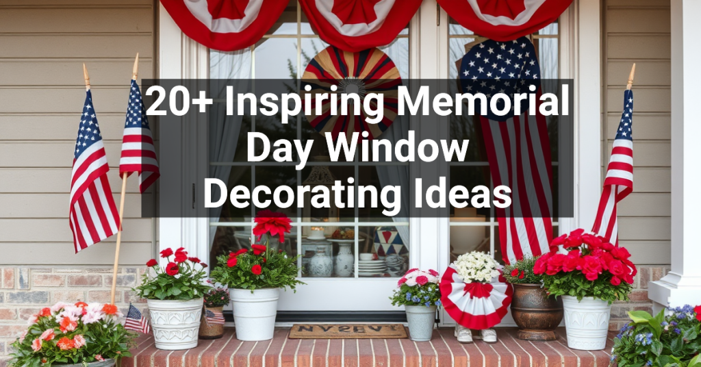 20+ Inspiring Memorial Day Window Decorating Ideas