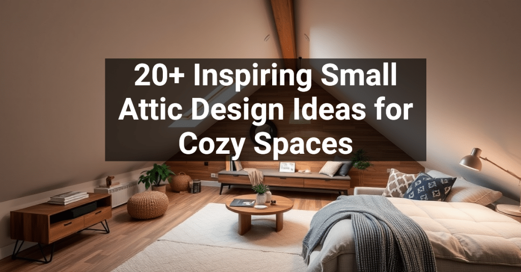 20+ Inspiring Small Attic Design Ideas for Cozy Spaces