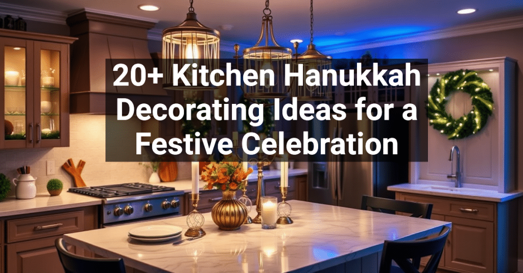 20+ Kitchen Hanukkah Decorating Ideas for a Festive Celebration