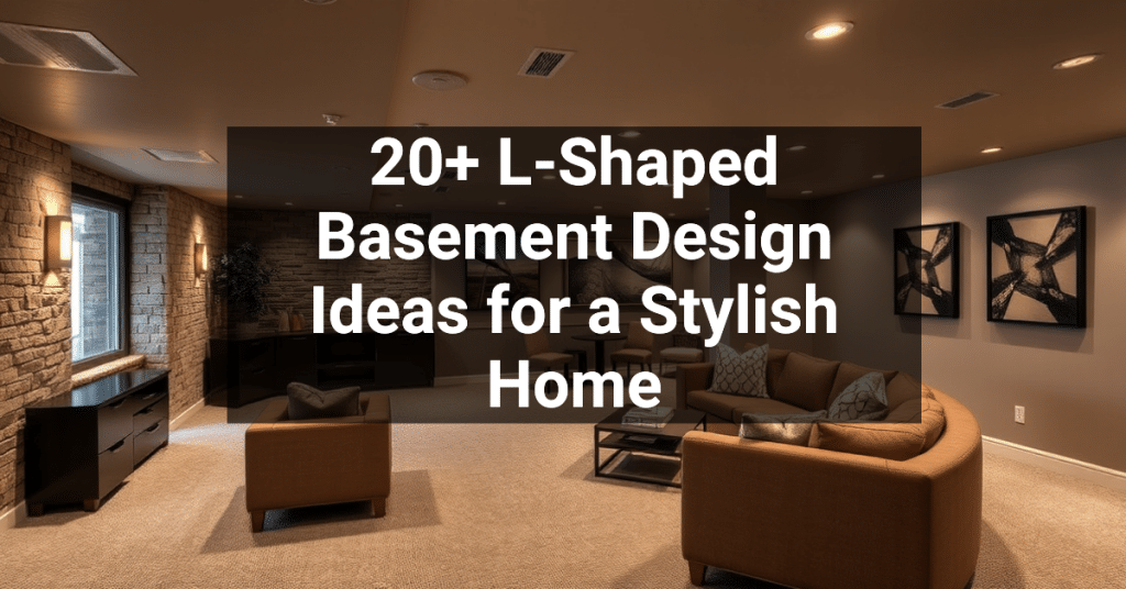 20+ L-Shaped Basement Design Ideas for a Stylish Home