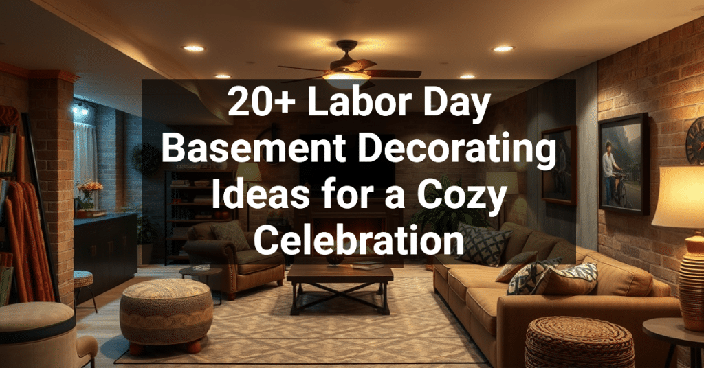 20+ Labor Day Basement Decorating Ideas for a Cozy Celebration