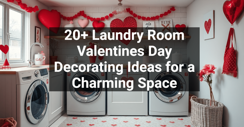 20+ Laundry Room Valentines Day Decorating Ideas for a Charming Space