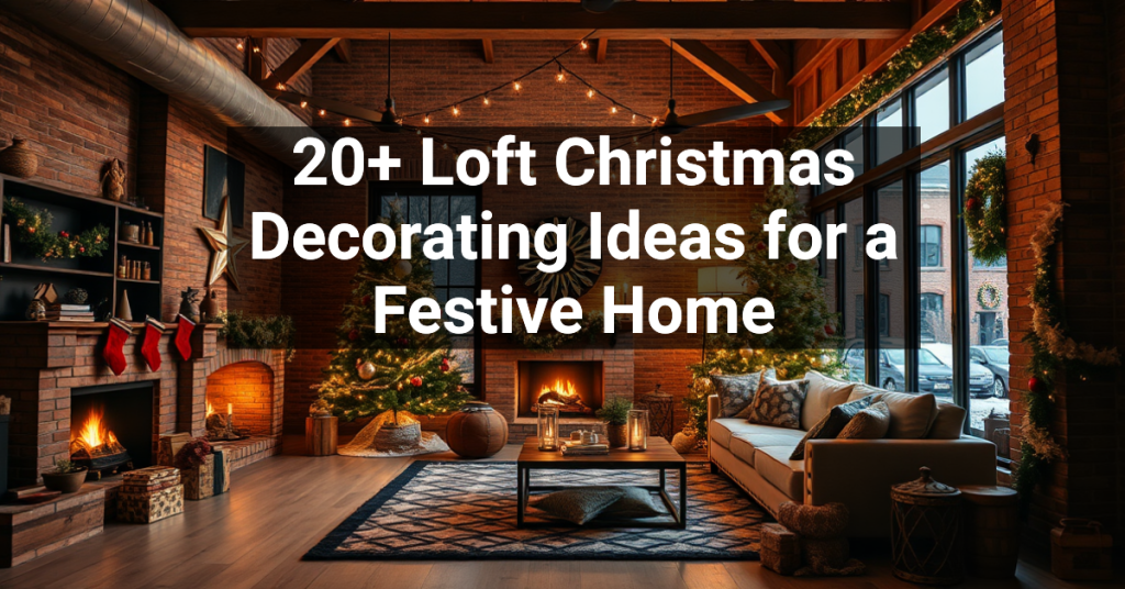 20+ Loft Christmas Decorating Ideas for a Festive Home