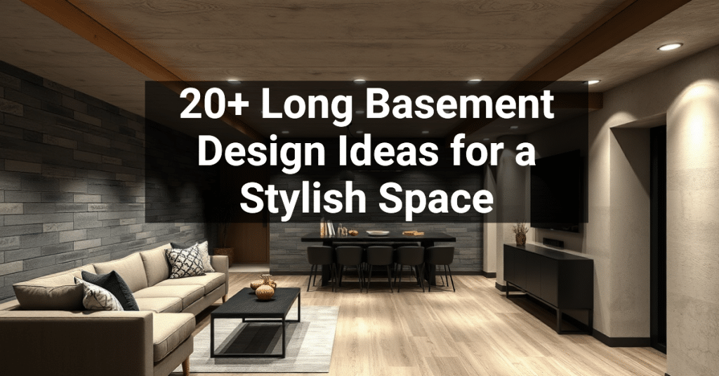 20+ Long Basement Design Ideas for a Stylish Space