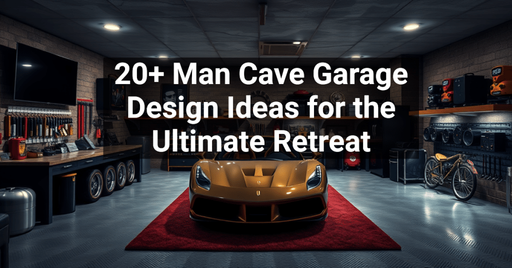 20+ Man Cave Garage Design Ideas for the Ultimate Retreat