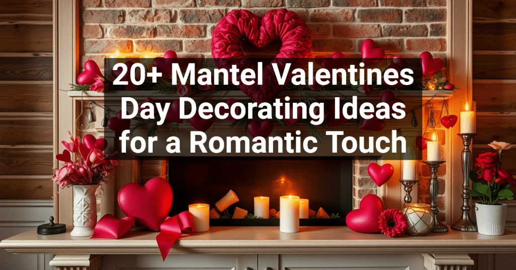 20+ Mantel Valentines Day Decorating Ideas for a Romantic Touch