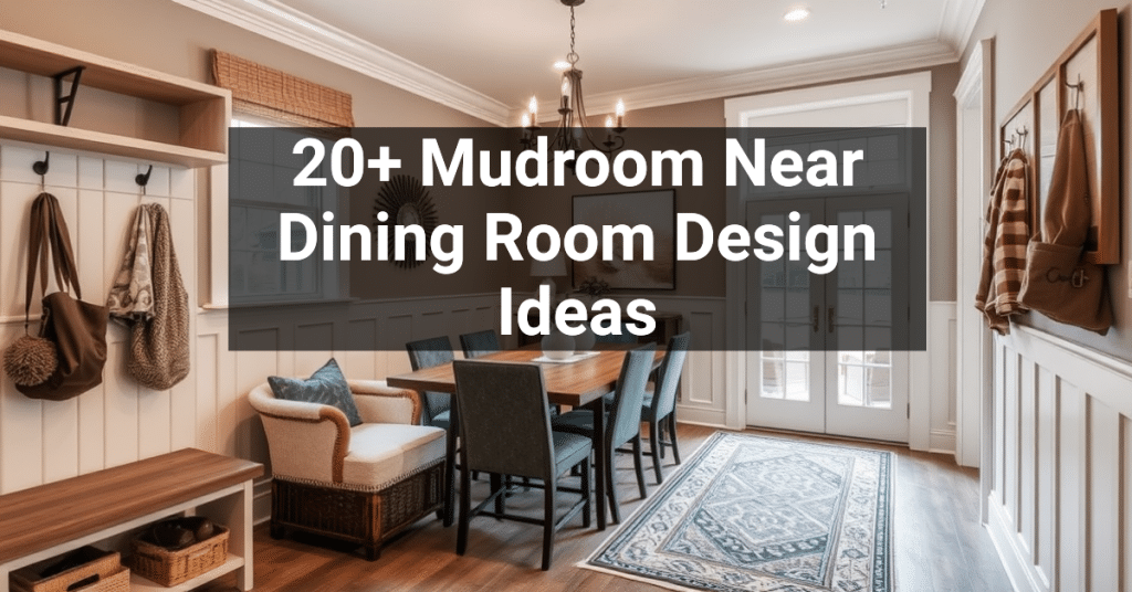 20+ Mudroom Near Dining Room Design Ideas