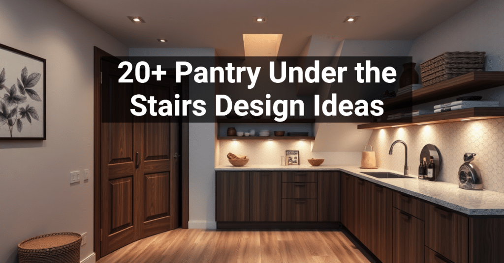 20+ Pantry Under the Stairs Design Ideas