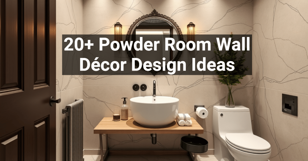 20+ Powder Room Wall Décor Design Ideas