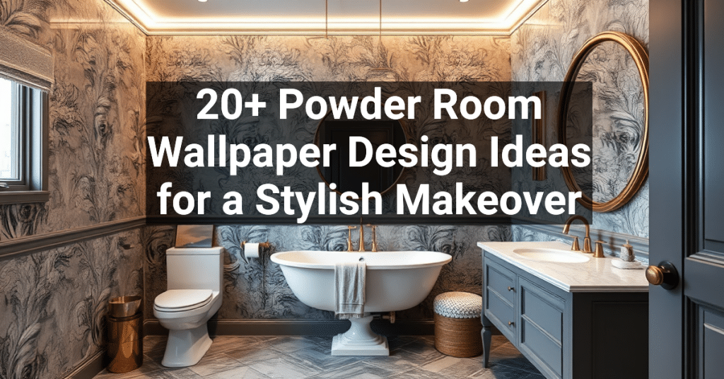 20+ Powder Room Wallpaper Design Ideas for a Stylish Makeover