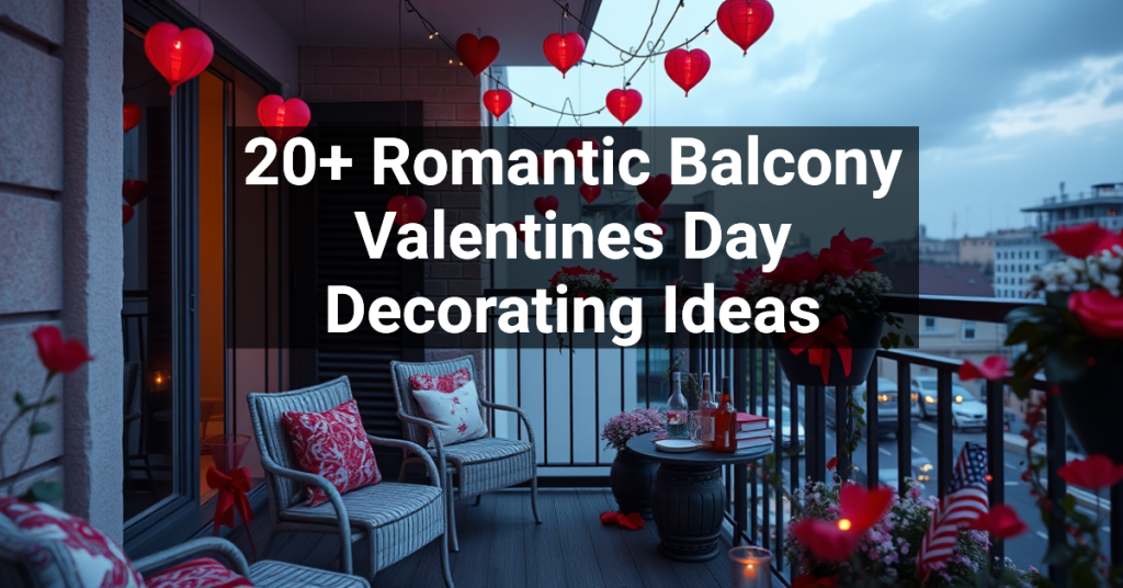 20+ Romantic Balcony Valentines Day Decorating Ideas