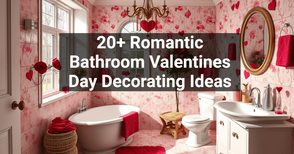 20+ Romantic Bathroom Valentines Day Decorating Ideas