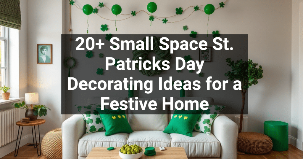 20+ Small Space St. Patricks Day Decorating Ideas for a Festive Home