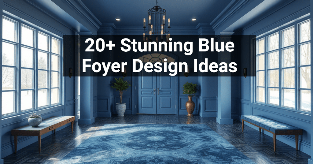 20+ Stunning Blue Foyer Design Ideas