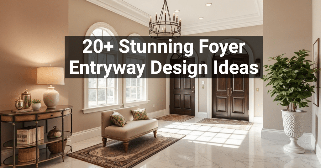 20+ Stunning Foyer Entryway Design Ideas