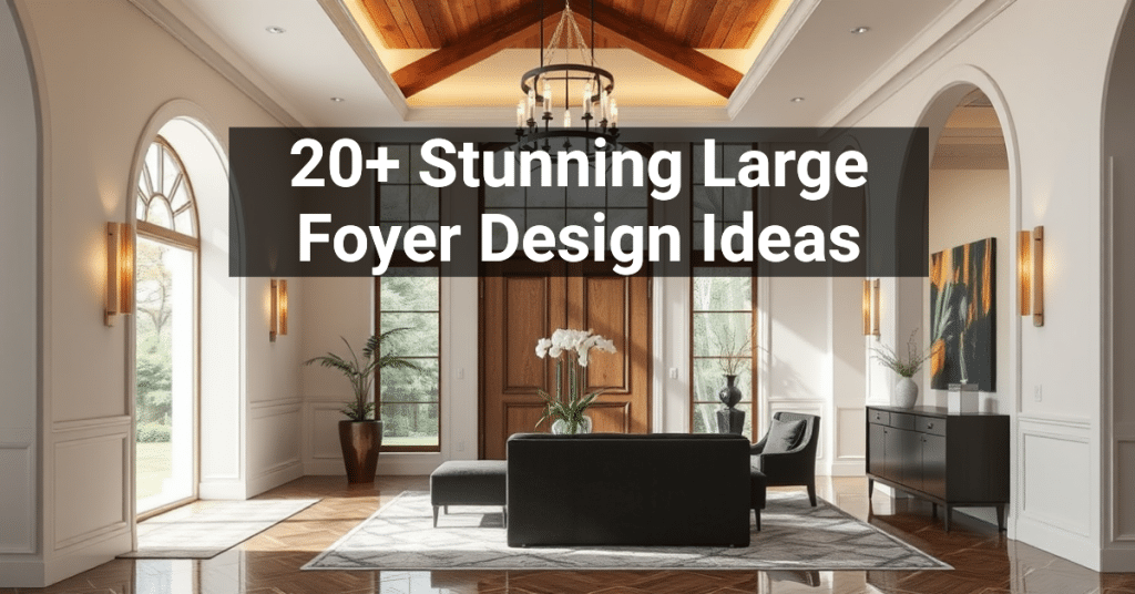 20+ Stunning Large Foyer Design Ideas