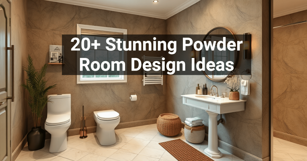 20+ Stunning Powder Room Design Ideas