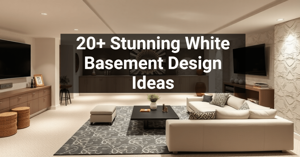 20+ Stunning White Basement Design Ideas