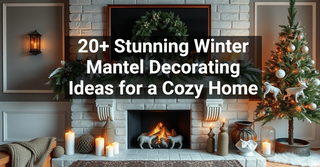 20+ Stunning Winter Mantel Decorating Ideas for a Cozy Home