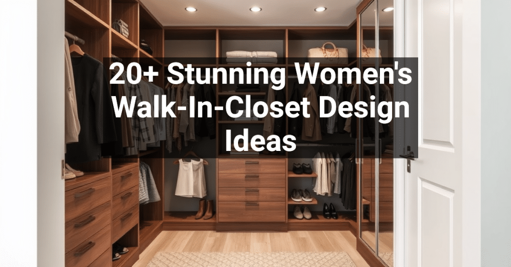 20+ Stunning Women's Walk-In-Closet Design Ideas