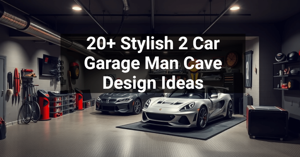 20+ Stylish 2 Car Garage Man Cave Design Ideas