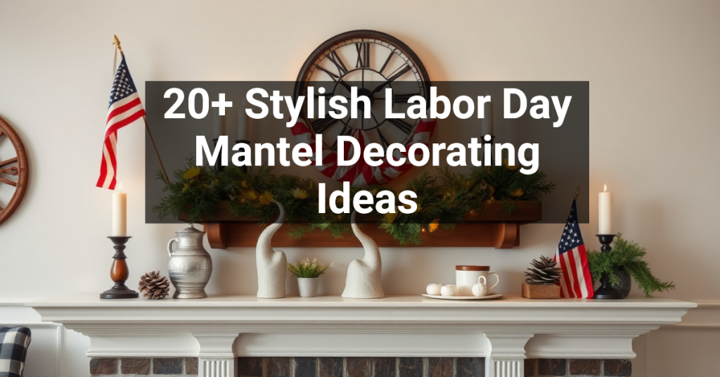 20+ Stylish Labor Day Mantel Decorating Ideas