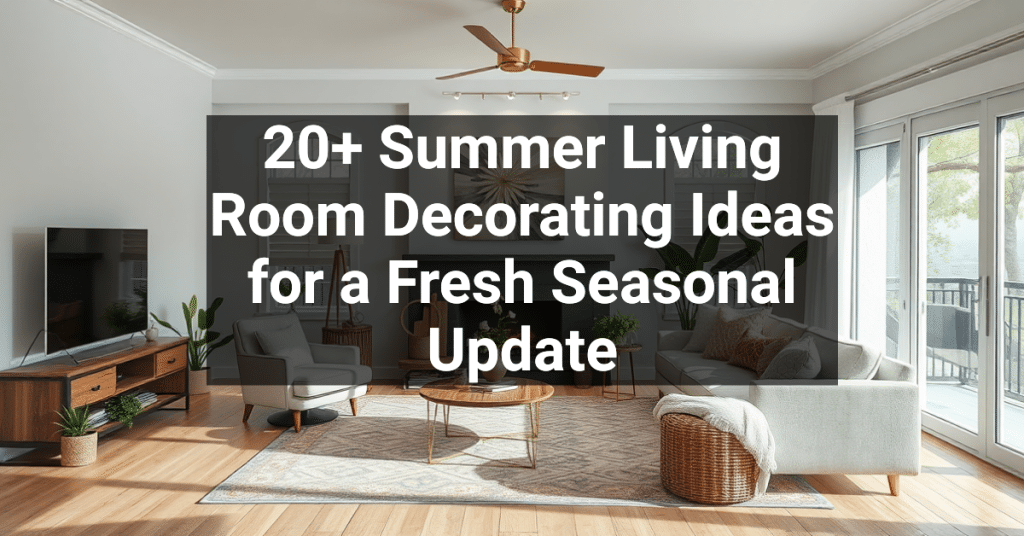 20+ Summer Living Room Decorating Ideas for a Fresh Seasonal Update