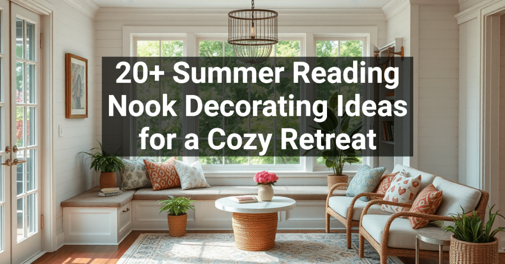 20+ Summer Reading Nook Decorating Ideas for a Cozy Retreat