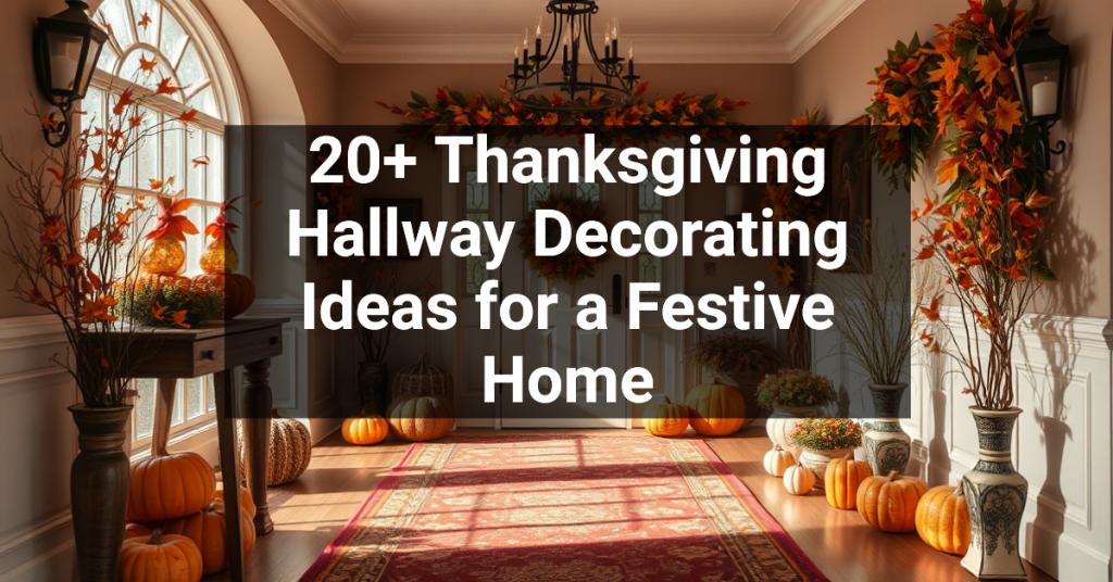 20+ Thanksgiving Hallway Decorating Ideas for a Festive Home