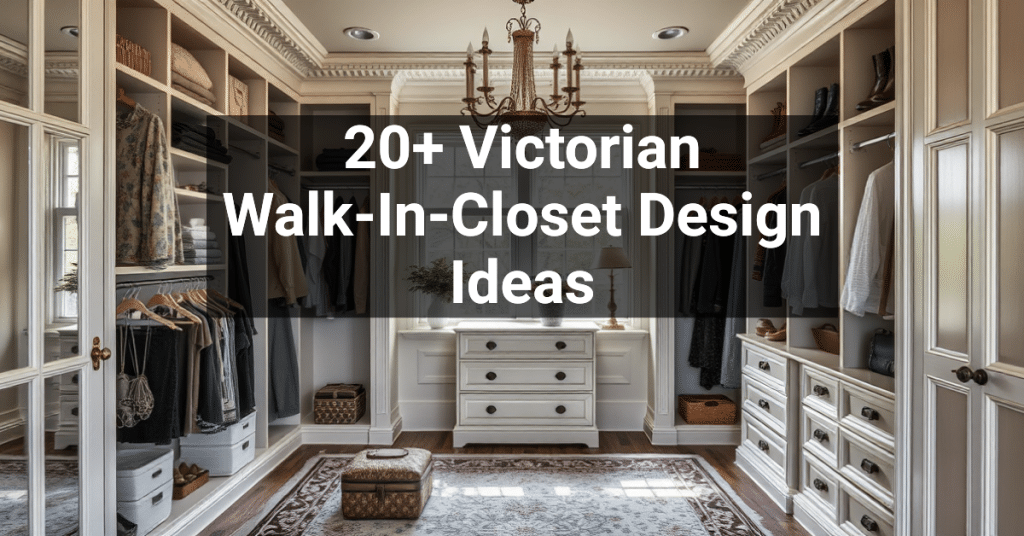 20+ Victorian Walk-In-Closet Design Ideas