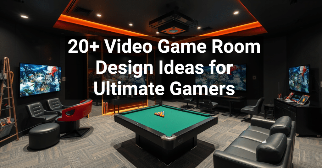 20+ Video Game Room Design Ideas for Ultimate Gamers